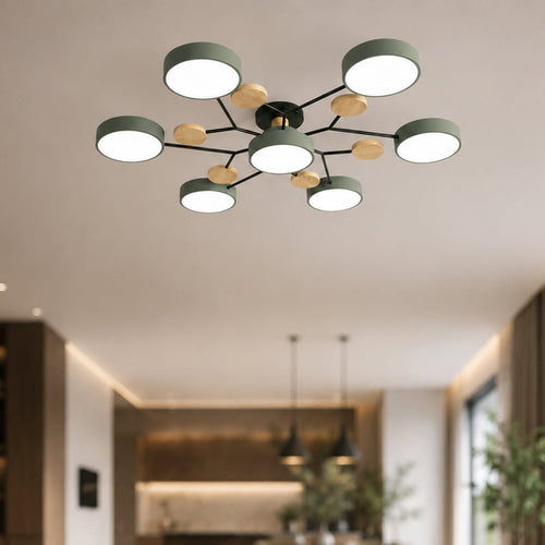 Nordica Modern LED Branch Ceiling Light Scandinavian Semi-Flush Mount